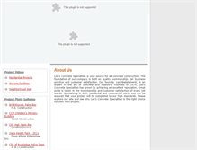 Tablet Screenshot of leosconcretespecialties.com